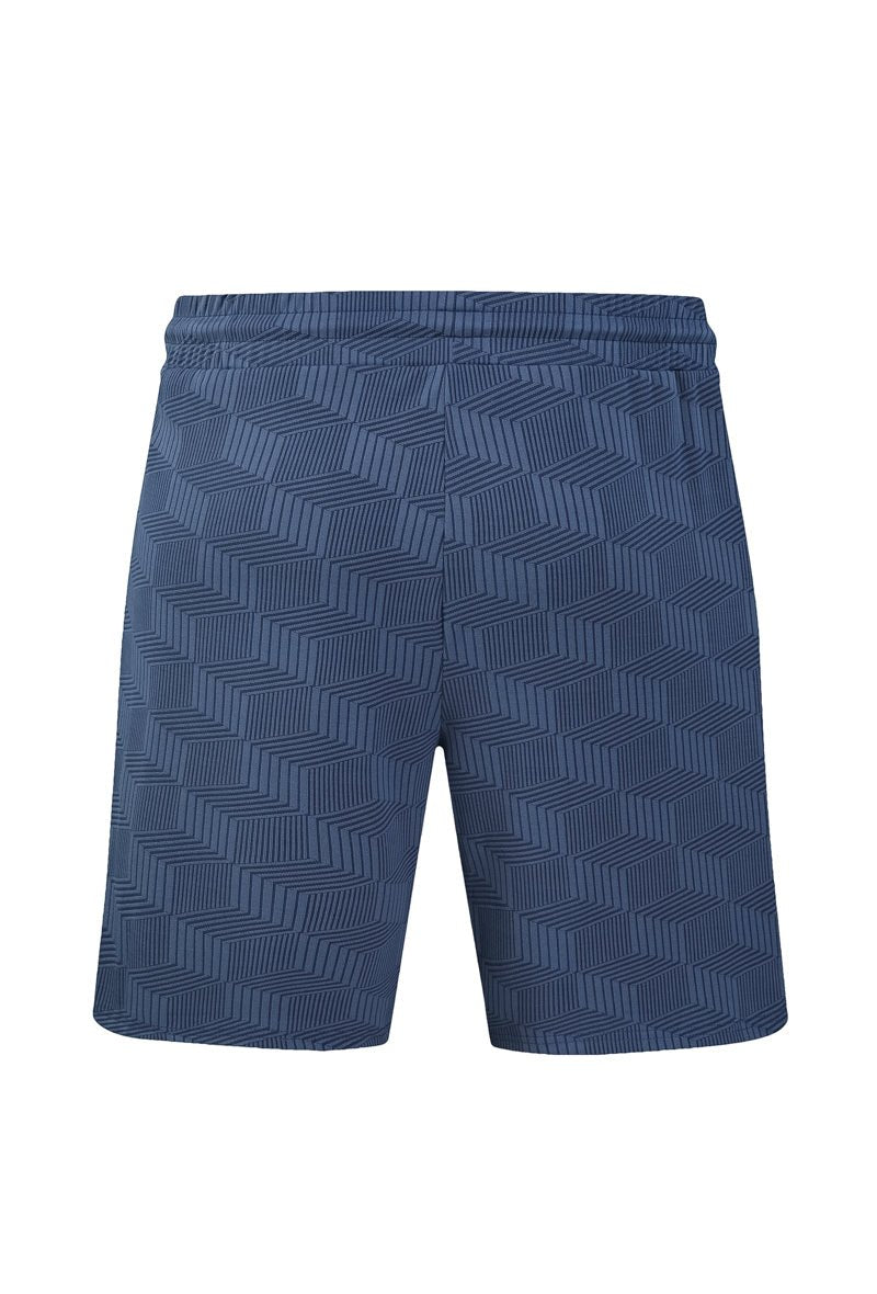 Polo-shortset met geometrisch patroon