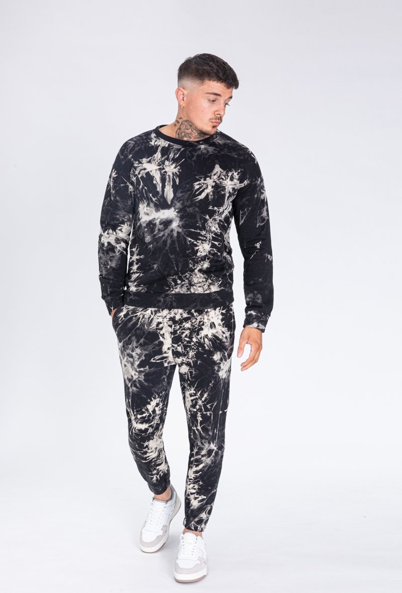 Bedrukte tie-dye sweatshirt & joggingset