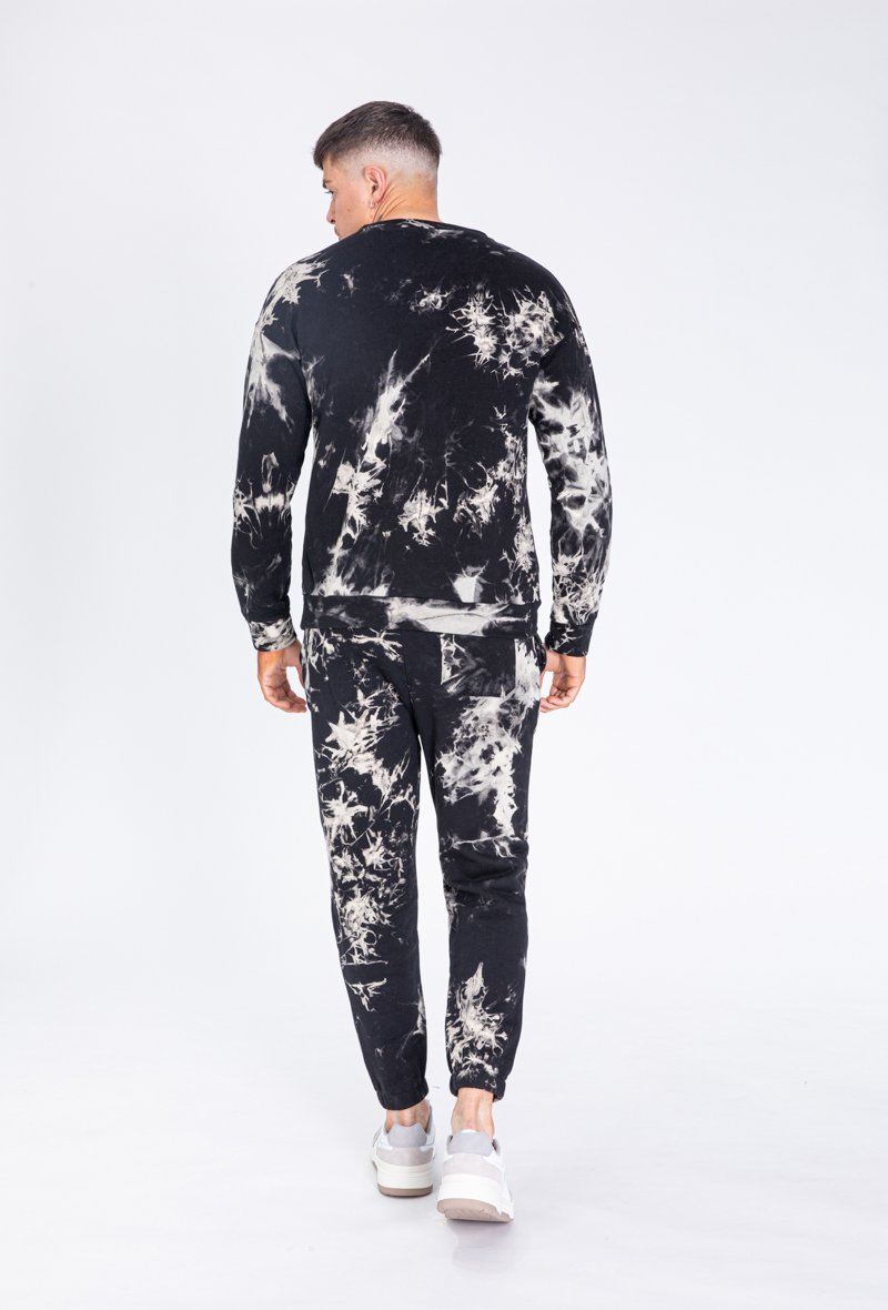 Bedrukte tie-dye sweatshirt & joggingset