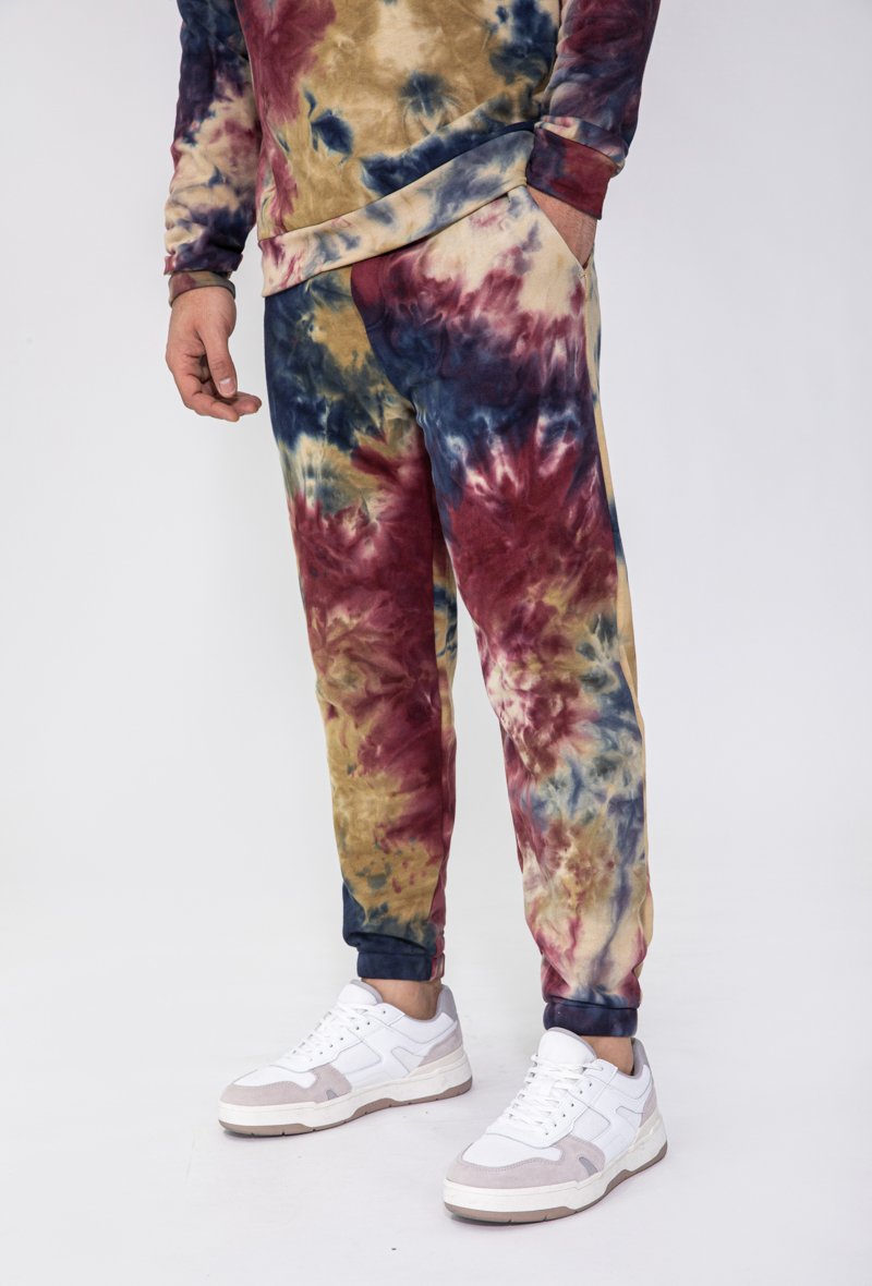 Bedrukte tie-dye sweatshirt & joggingset