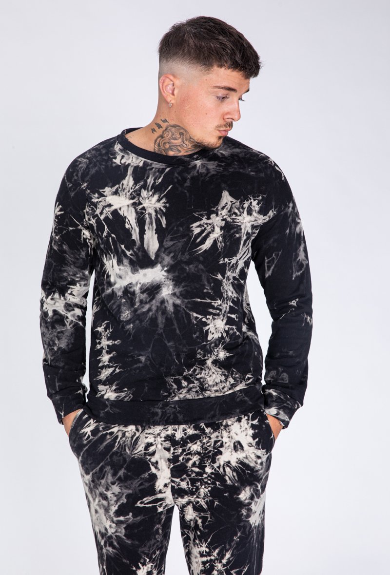Bedrukte tie-dye sweatshirt & joggingset