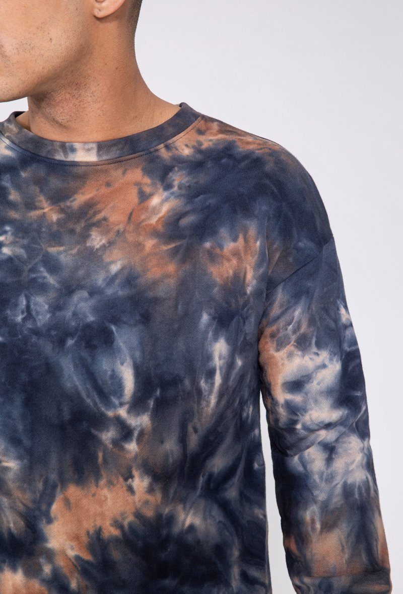 Bedrukte tie-dye sweatshirt & joggingset