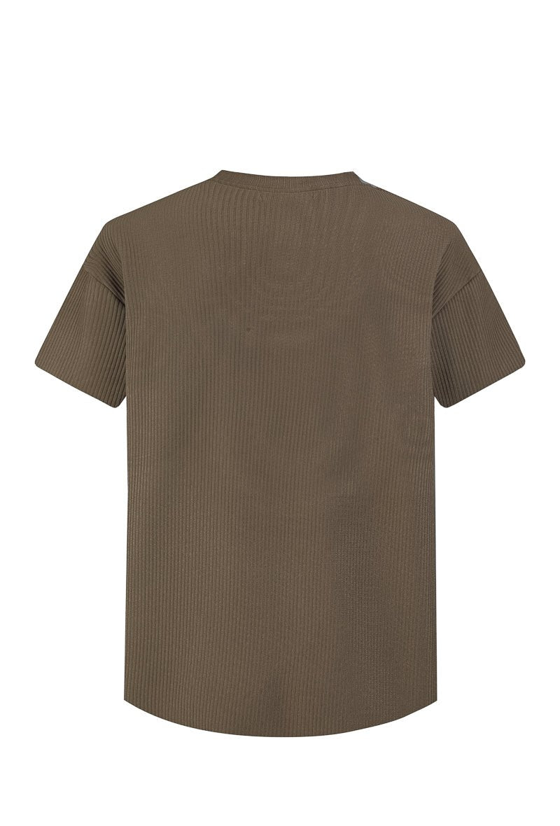 Effen t-shirt broekset