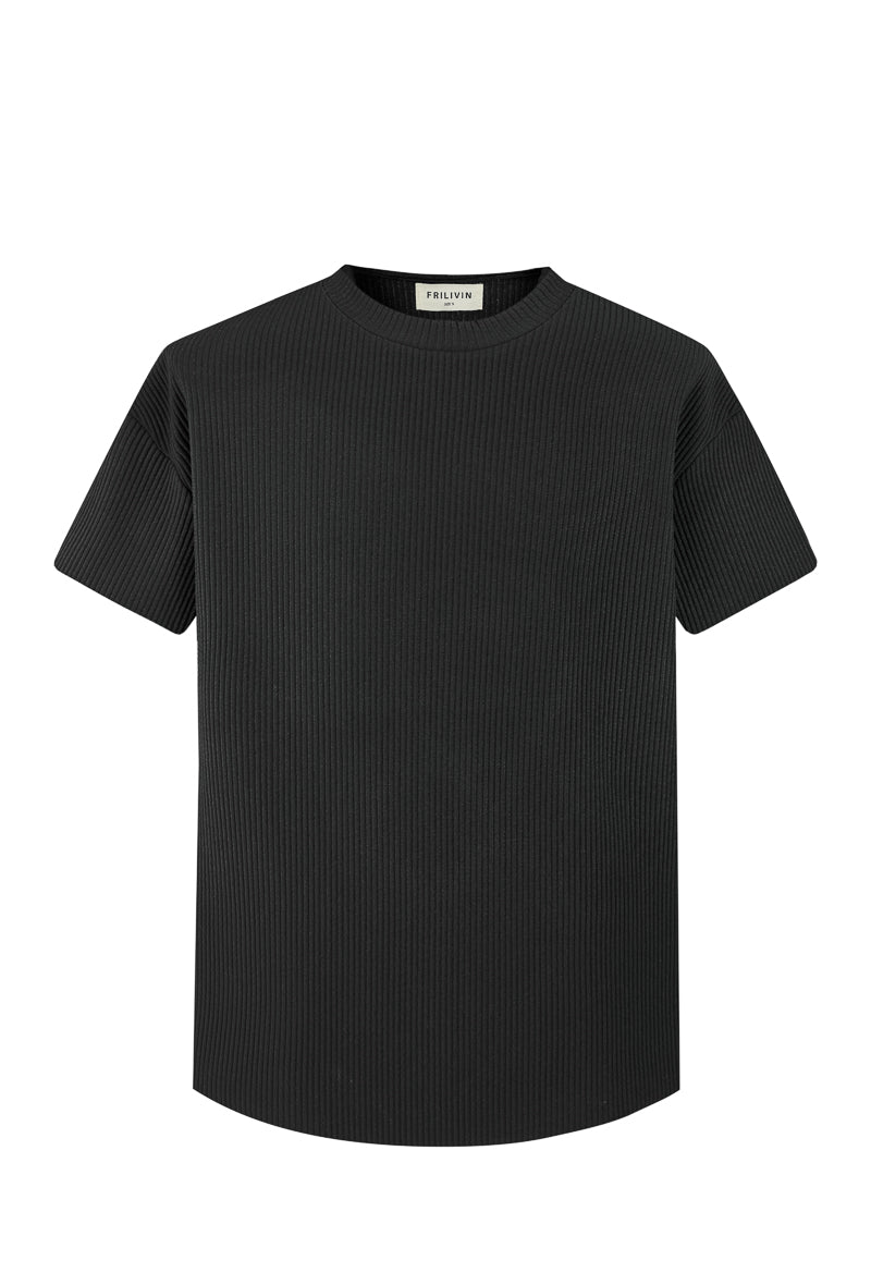 Effen t-shirt broekset