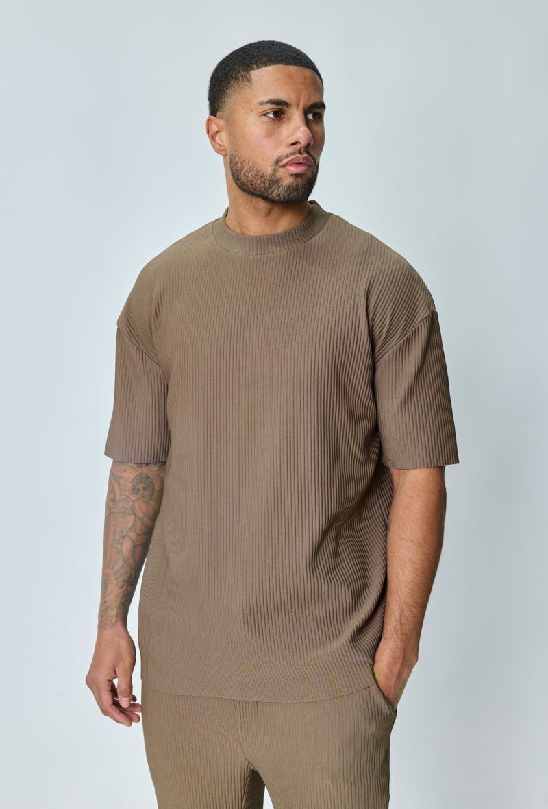 Effen t-shirt broekset