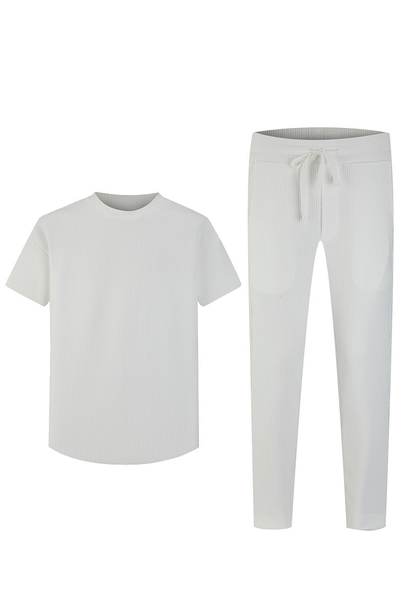 Ensemble t-shirt pantalon uni - Frilivin