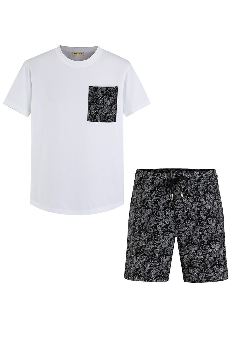 Ensemble t-shirt short bandana - Frilivin