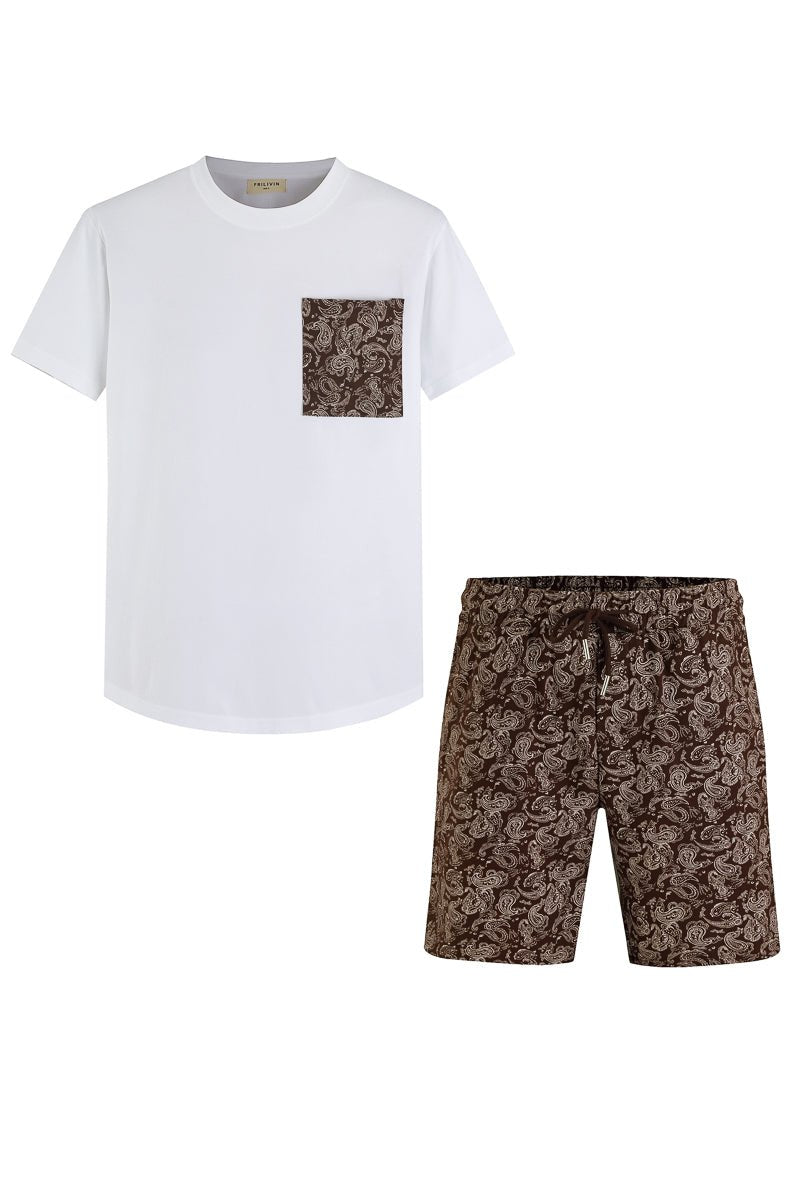 Bandana shorts t-shirt set