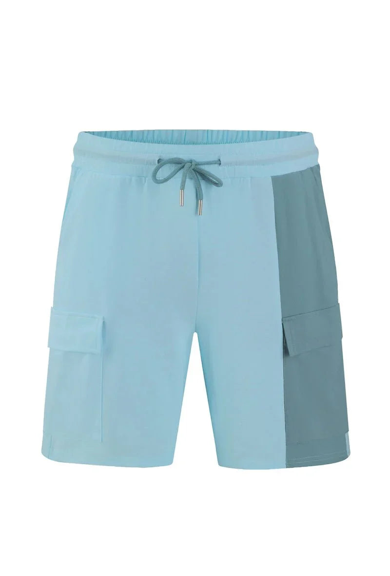 Set van tweekleurige T-shirt shorts