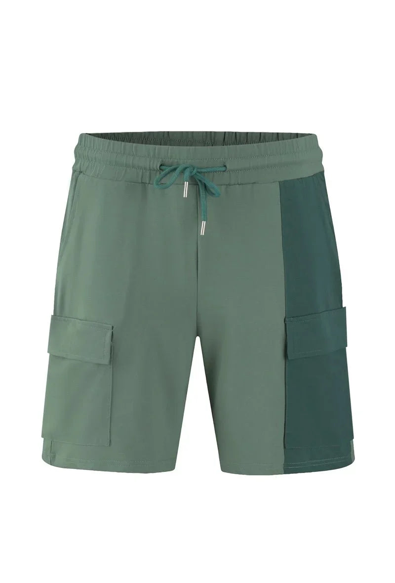 Set van tweekleurige T-shirt shorts