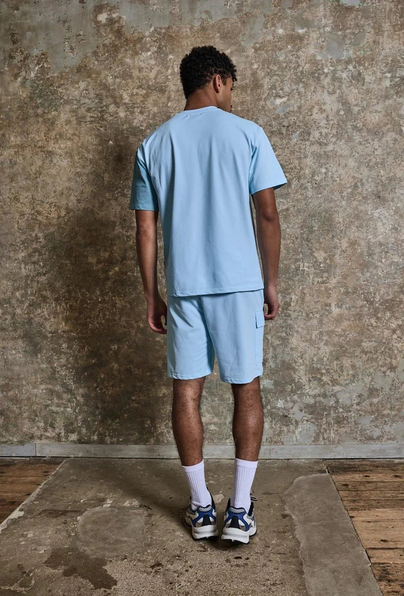 Set van tweekleurige T-shirt shorts