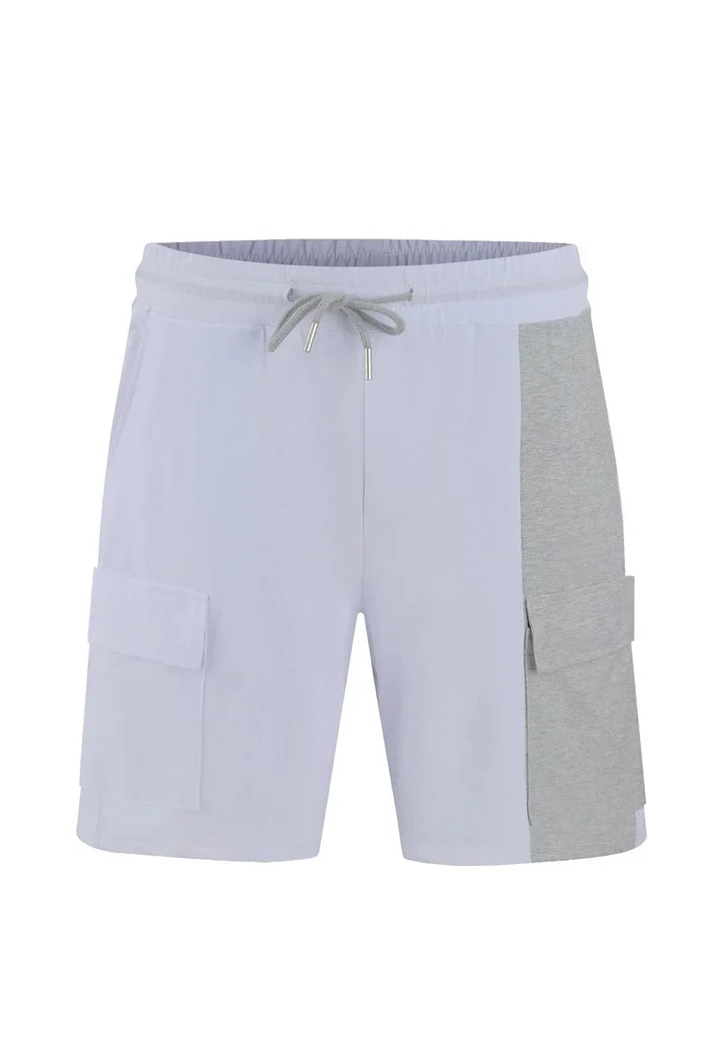 Set van tweekleurige T-shirt shorts