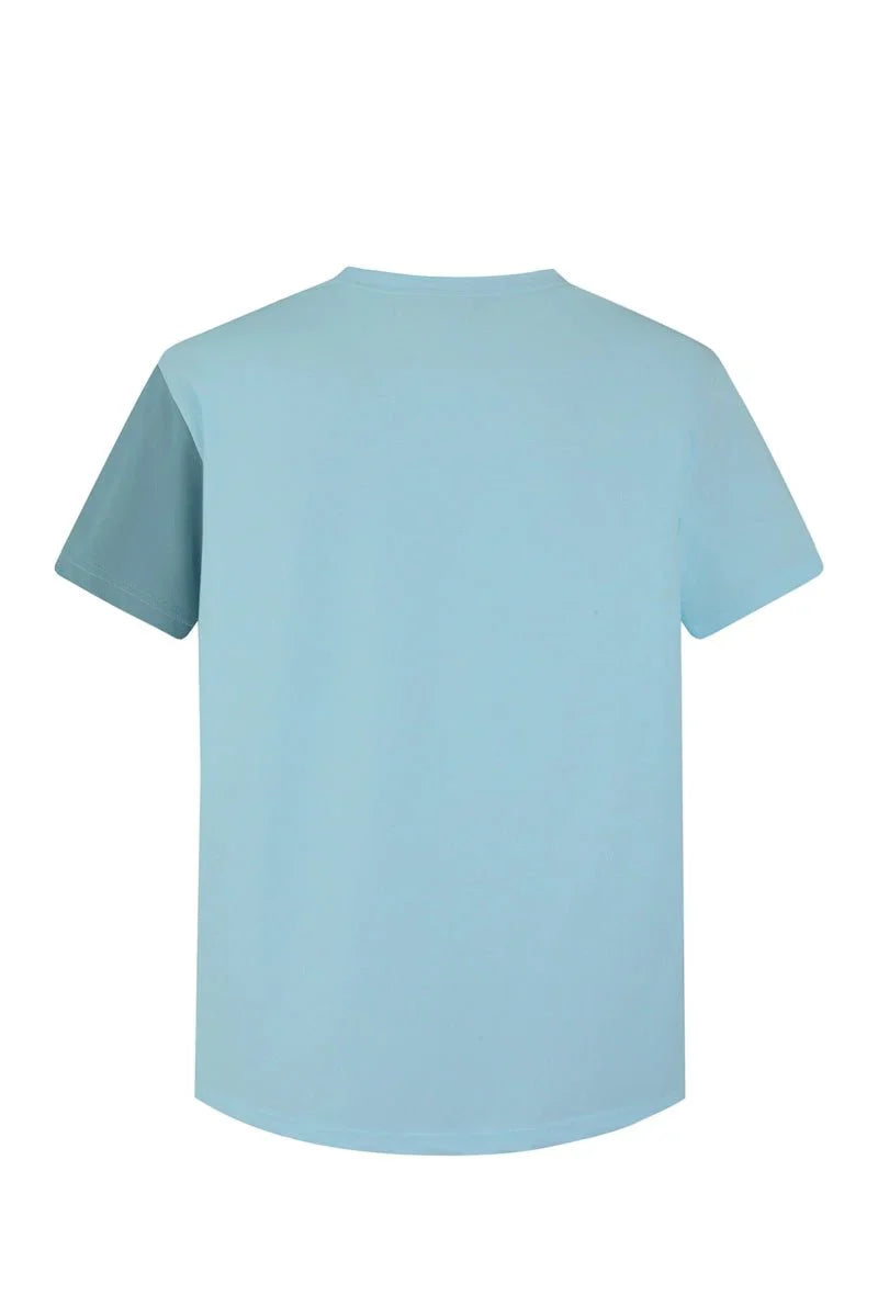 Set van tweekleurige T-shirt shorts