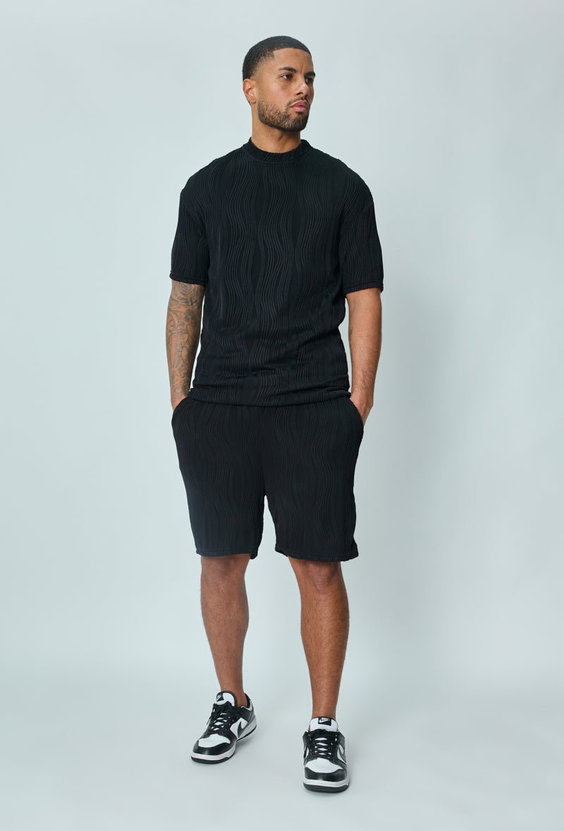 Set met effen shorts en t-shirt