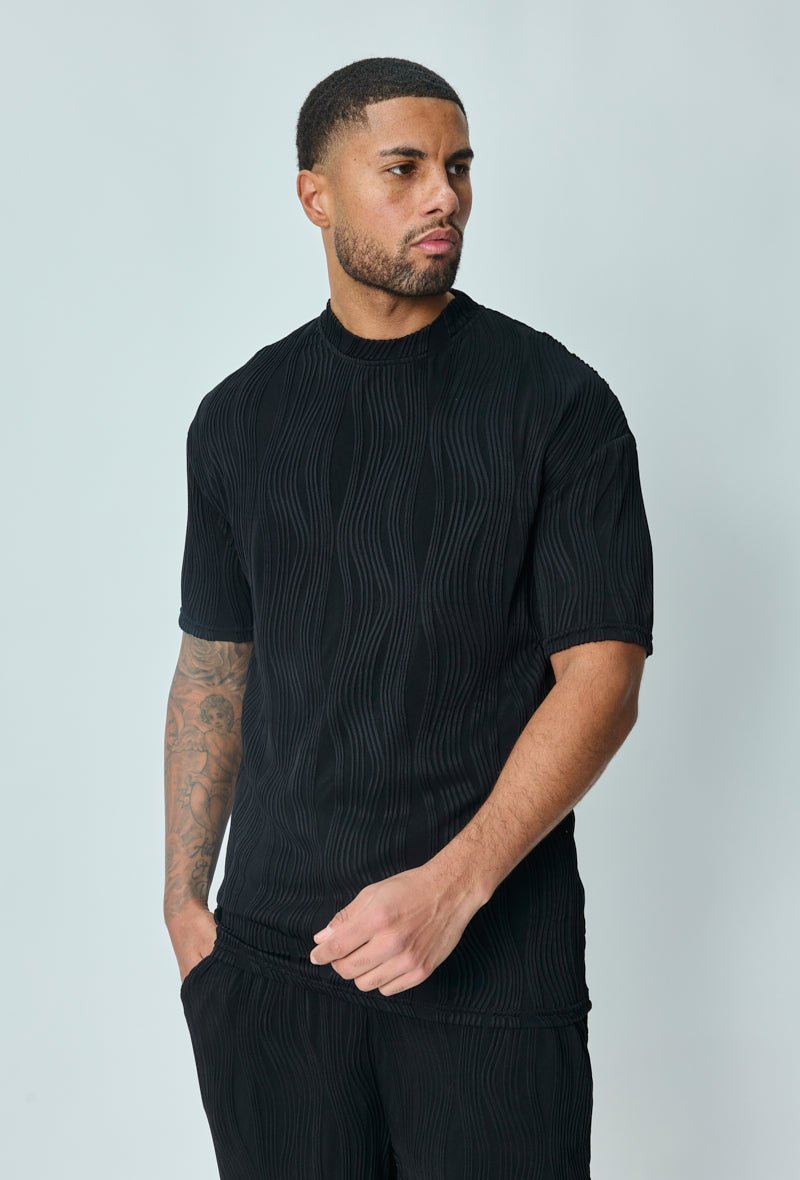 Set met effen shorts en t-shirt