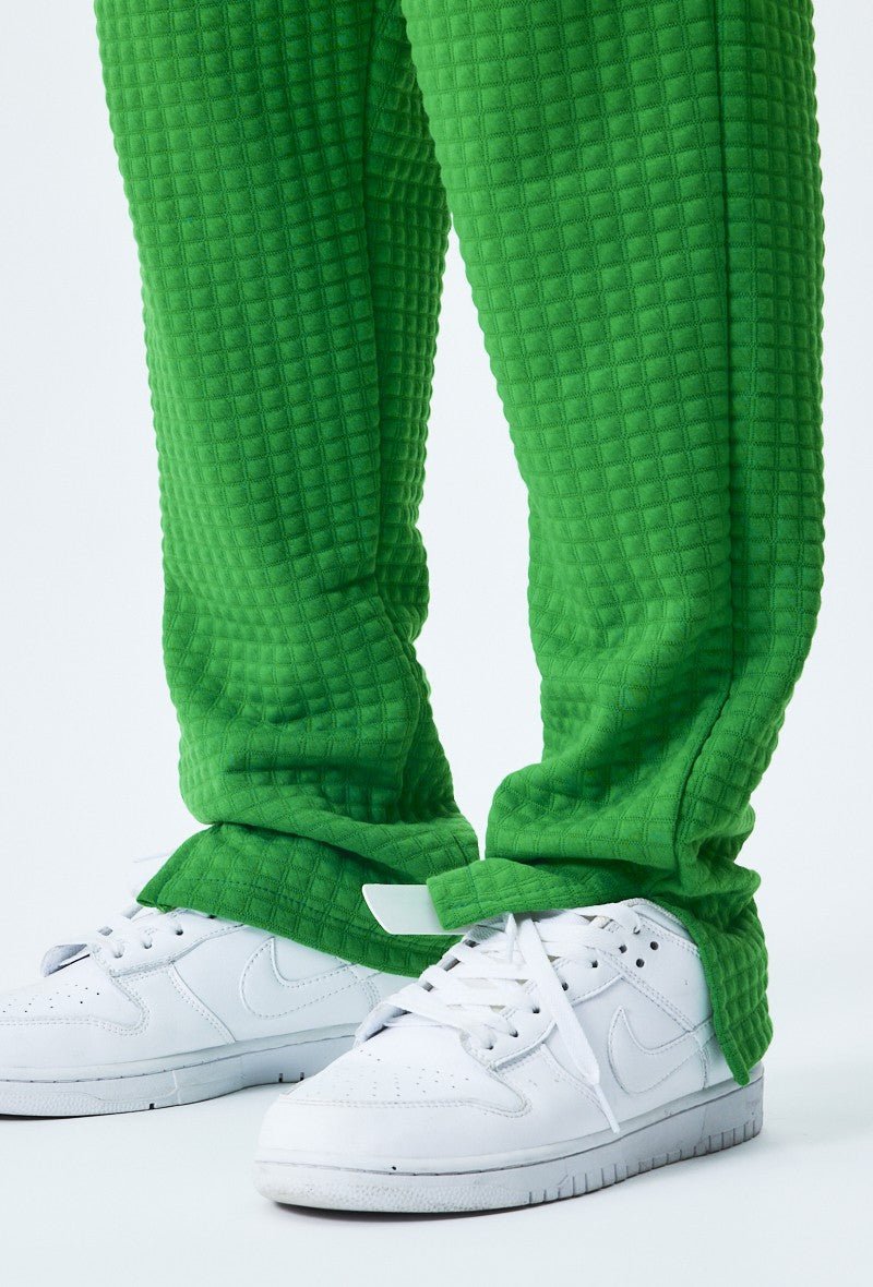 Trendy gewatteerde geruite sweatshirt joggingset